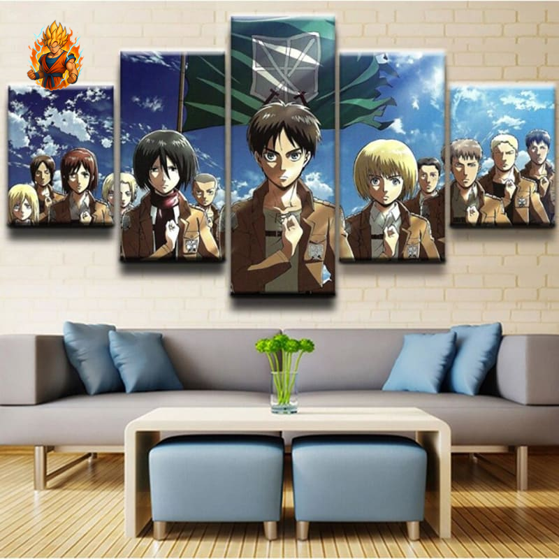 Carte d'aperçu du bataillon d'exploration - Attack on Titan