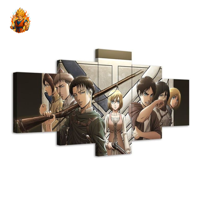 Tableaus Historia and Friends - Attaque sur Titan