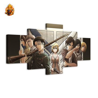 Tableaus Historia and Friends - Attaque sur Titan
