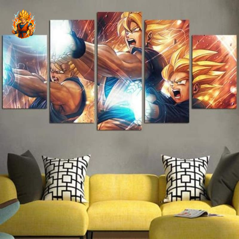 Tableau du Kamehameha père-fils - Dragon Ball Z