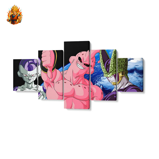 Peinture Frieza x Boo x Cell - DBZ-Ma boutique