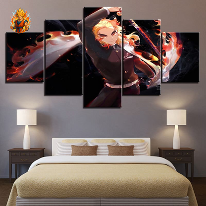 Tableau de Kyojuro Rengoku - Demon Slayer