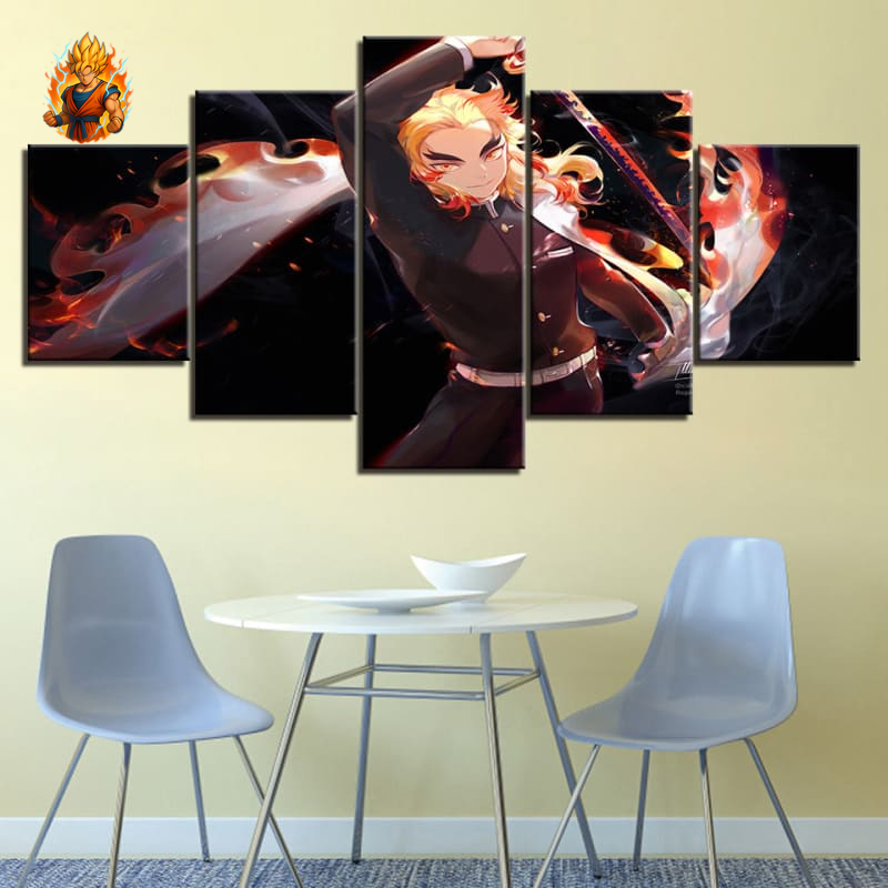 Tableau de Kyojuro Rengoku - Demon Slayer