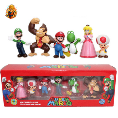 6 Figurines Mario - Lot 1