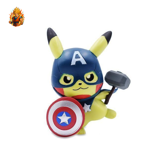 Figurine Pokemon - Pikachu Captain America-Ma boutique