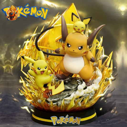 Figurine Pichu Pikachu Raichu Deluxe-Ma boutique