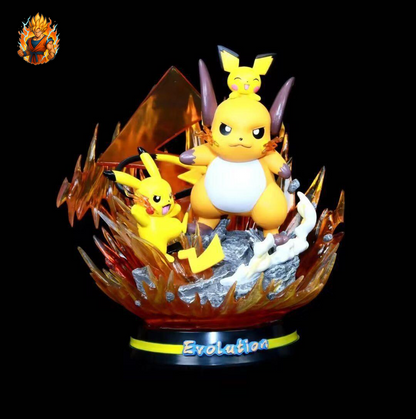 Figurine Pichu Pikachu Raichu Deluxe