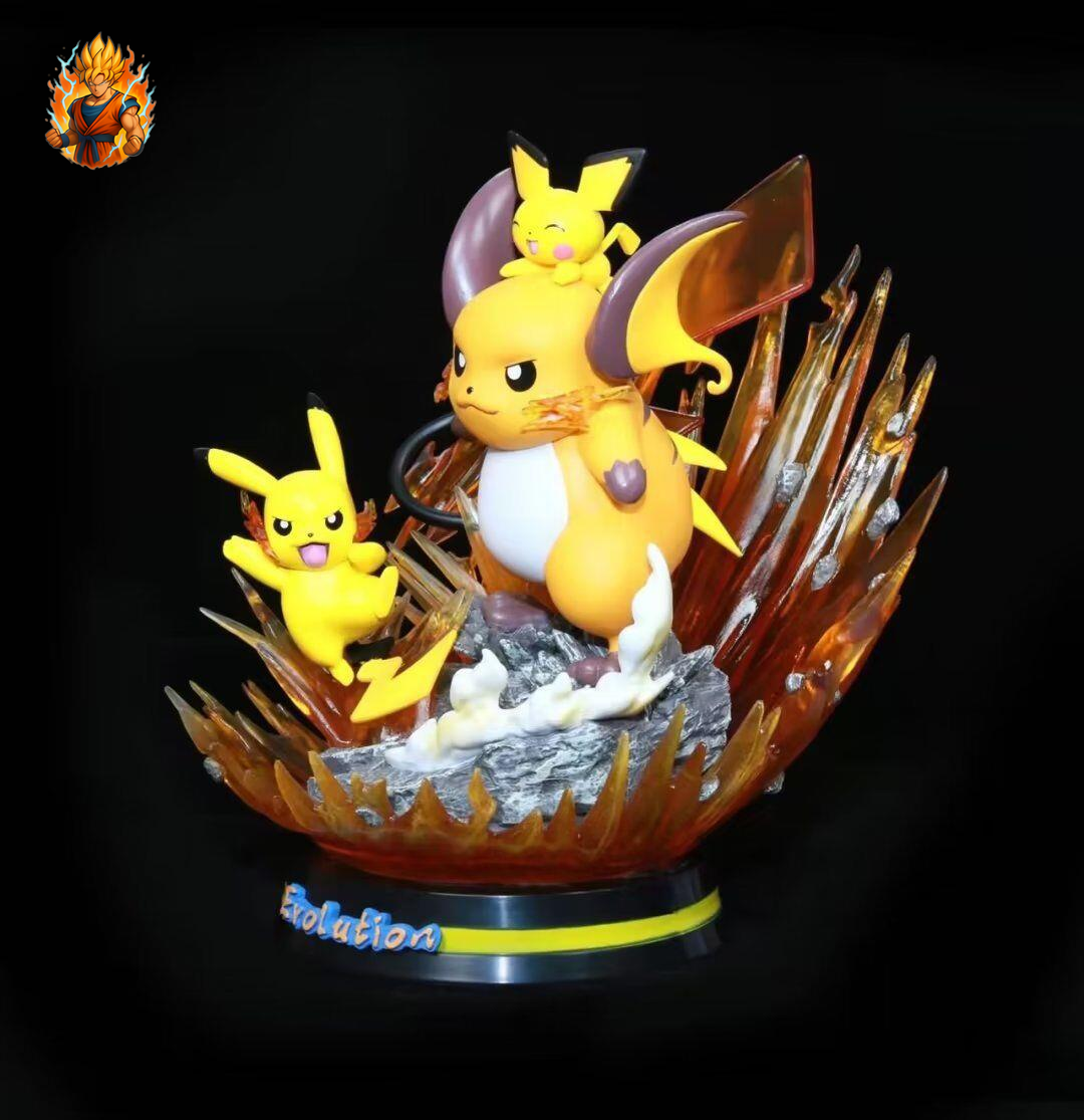 Figurine Pichu Pikachu Raichu Deluxe