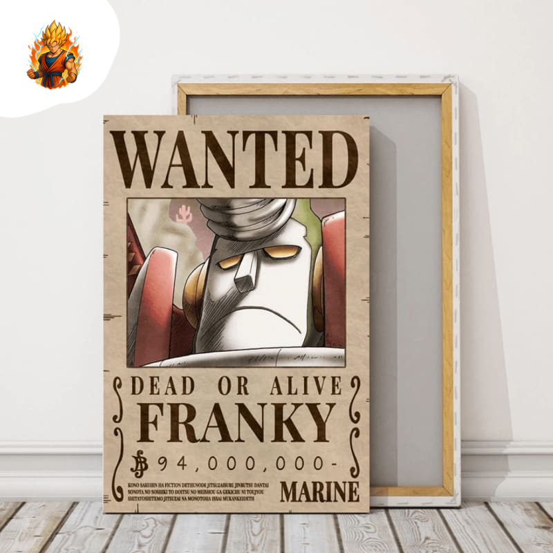 Poster Wanted Franky - One Piece-Ma boutique