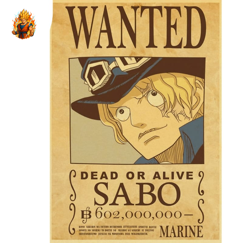 Poster Wanted Sabo - One Piece-Ma boutique