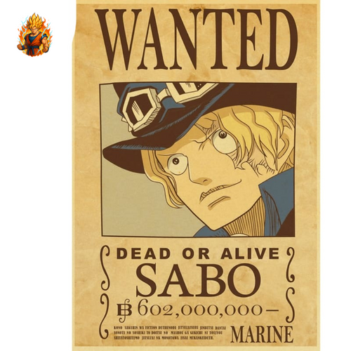 Poster Wanted Sabo - One Piece-Ma boutique