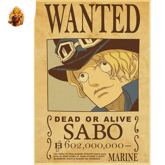 Poster Wanted Sabo - One Piece-Ma boutique