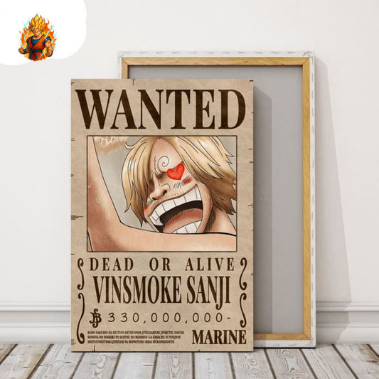Poster Wanted Vinsmoke Sanji - One Piece-Ma boutique