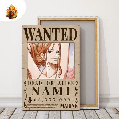 Affiche Recherchée Nami - One Piece-Ma boutique