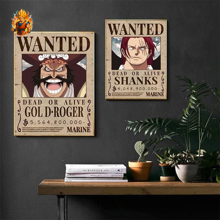 Affiche Recherché Gold D Roger - One Piece