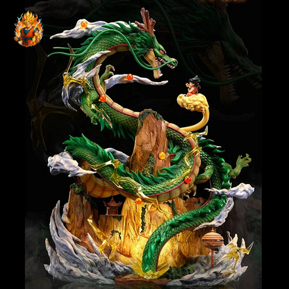 Figurine Shenron et Goku montagne - Dragon Ball Z