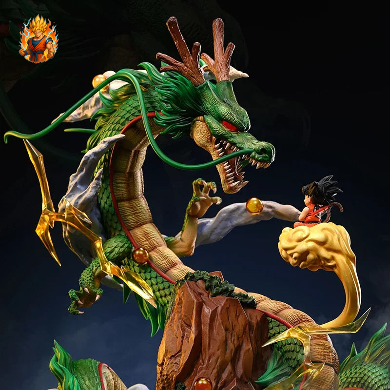 Figurine Shenron et Goku montagne - Dragon Ball Z