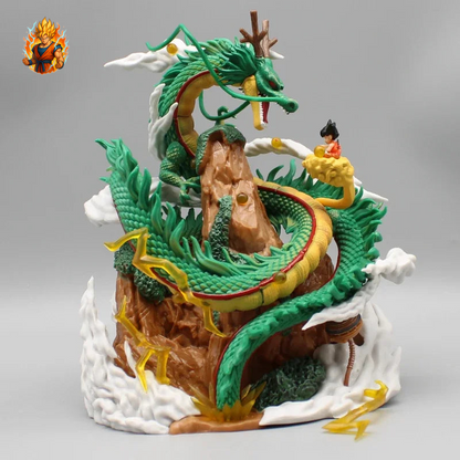 Figurine Shenron et Goku montagne - Dragon Ball Z