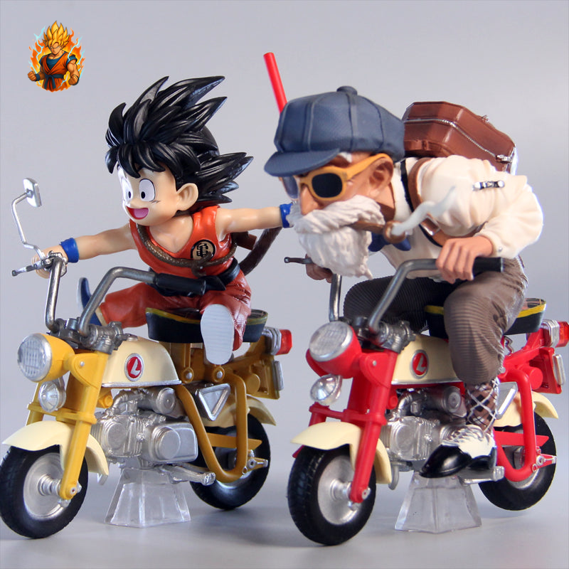 Figurine DBZ goku et Tortue Géniale en Moto-Ma boutique