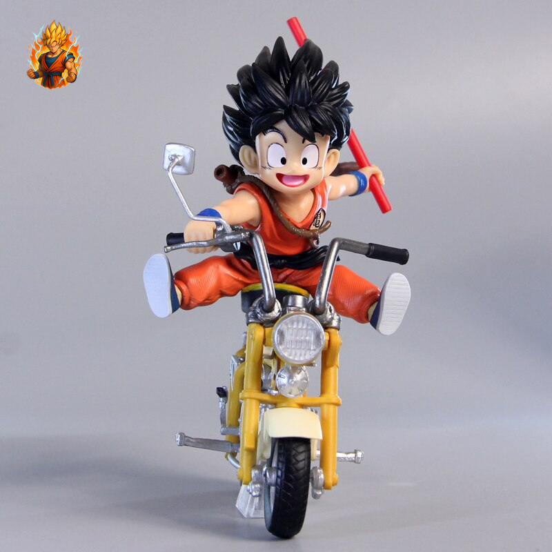 Figurine DBZ goku et Tortue Géniale en Moto
