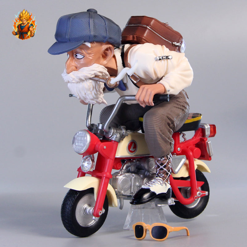 Figurine DBZ goku et Tortue Géniale en Moto