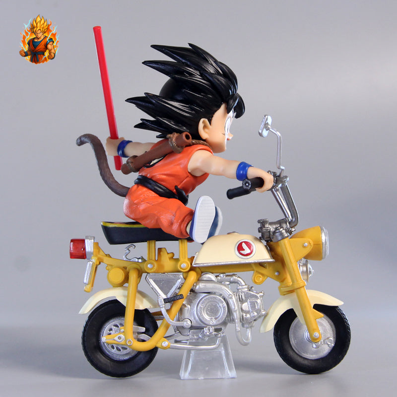 Figurine DBZ goku et Tortue Géniale en Moto
