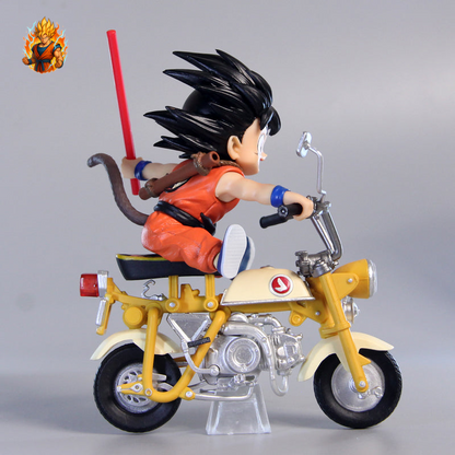 Figurine DBZ goku et Tortue Géniale en Moto