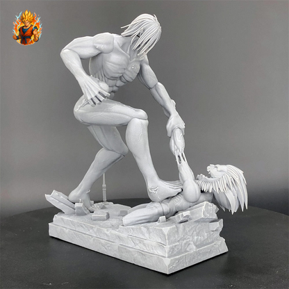 Figurine en résine Attack on Titan Attack on Titan vs Titan Mâchoire