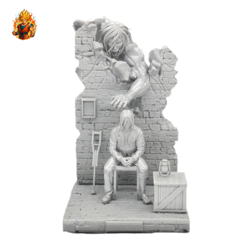 Attaque sur Titan Figurine en résine Titan Assaillant et Eren Jaeger