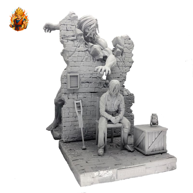 Attaque sur Titan Figurine en résine Titan Assaillant et Eren Jaeger