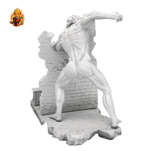 Attaque sur Titan Figurine en résine Titan Assaillant et Eren Jaeger