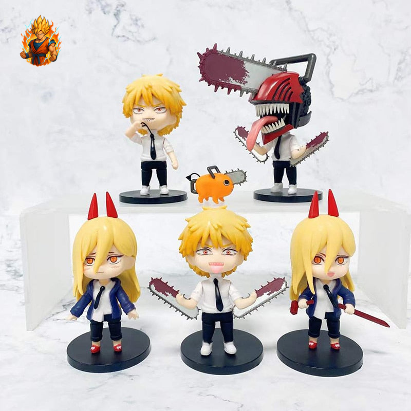 Figurines Chainsaw Man lot de 5-Ma boutique
