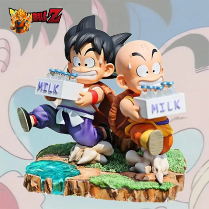 Figurine Sangoku et Krillin livraison lait 15cm-Ma boutique