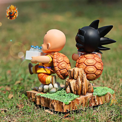 Figurine Sangoku et Krillin livraison lait 15cm