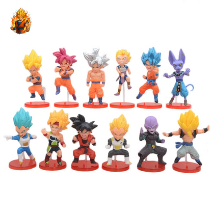 Figurine Mini Super Saiyan - 12 pièces