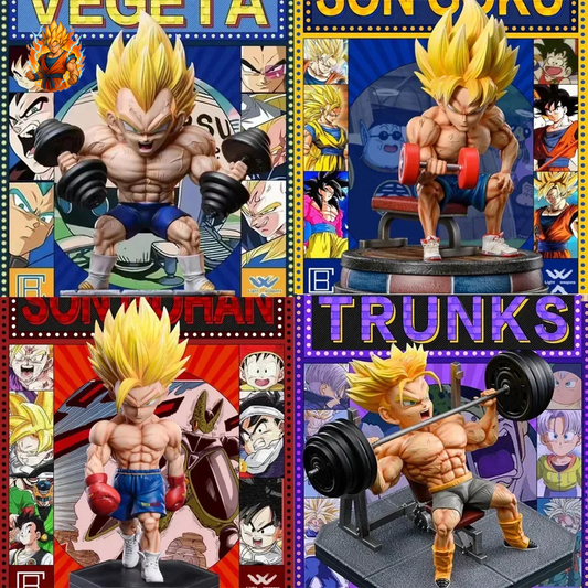 Figurine Entraînement Fitness Goku Gohan Vegeta Trunks-Ma boutique