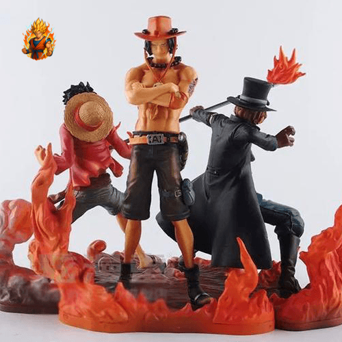 Figurine One Piece Ruffy & Ace & Sabo (14-17cm).-Ma boutique