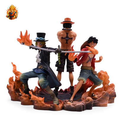 Figurine One Piece Luffy & Ace & Sabo (14-17cm)