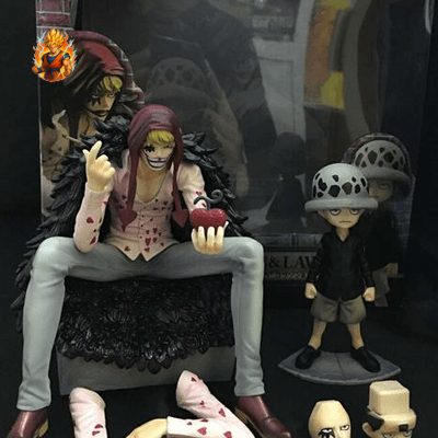 One Piece Corazon (12 cm) & Trafalgar Law (7 cm) Figurine.-Ma boutique