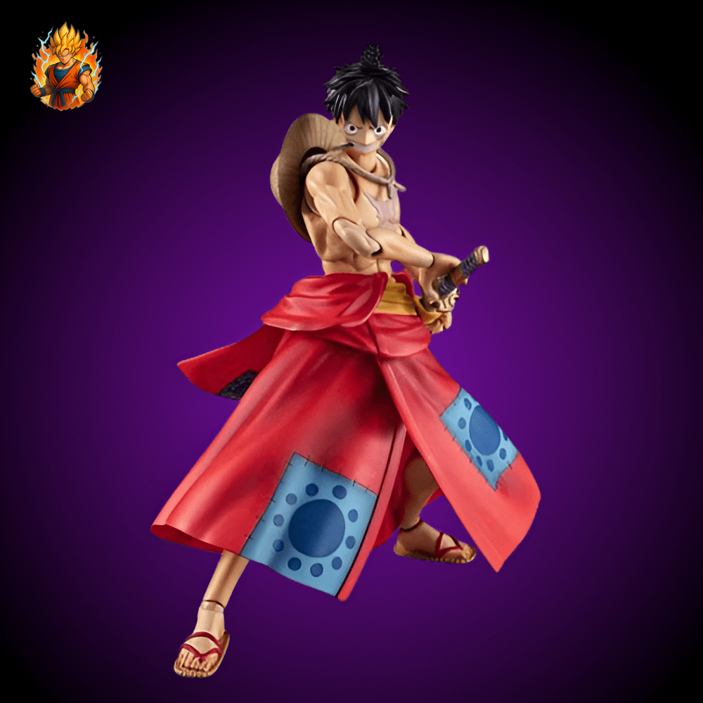 Figurine articulée de Ruffy à Wano de One Piece.-Ma boutique