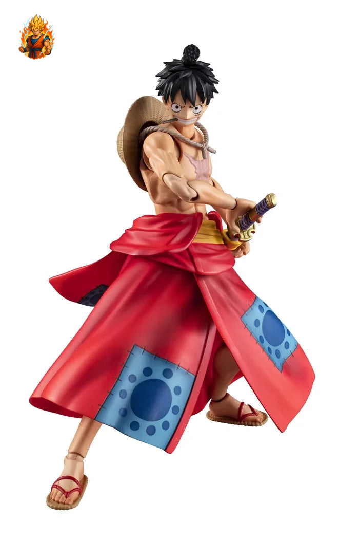 Figurine articulée de Luffy à Wano de One Piece