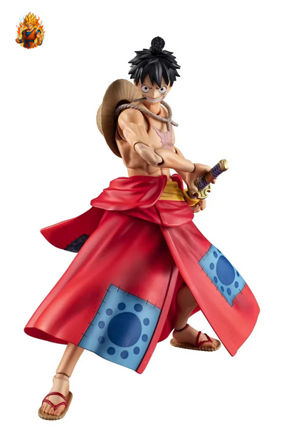 Figurine articulée de Luffy à Wano de One Piece