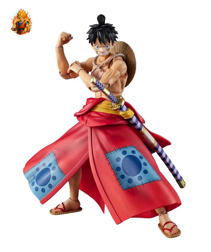 Figurine articulée de Luffy à Wano de One Piece