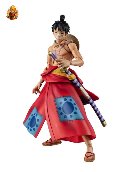 Figurine articulée de Luffy à Wano de One Piece