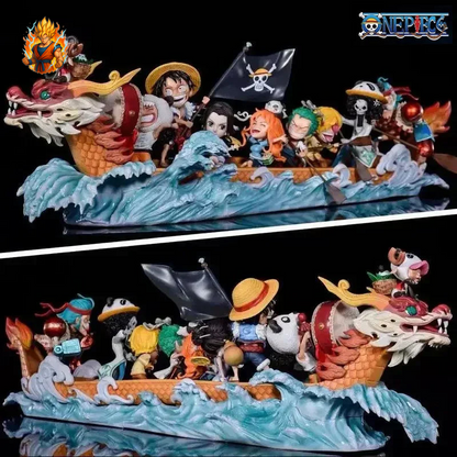 Figurine de l'équipage au chapeau de paille de One Piece
