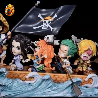Figurine de l'équipage au chapeau de paille de One Piece