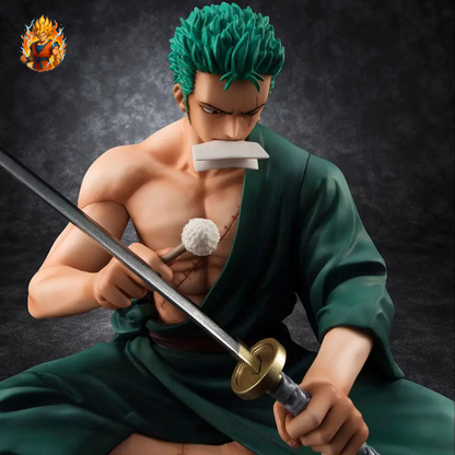 Figurine One Piece Zoro affûtage d'épée