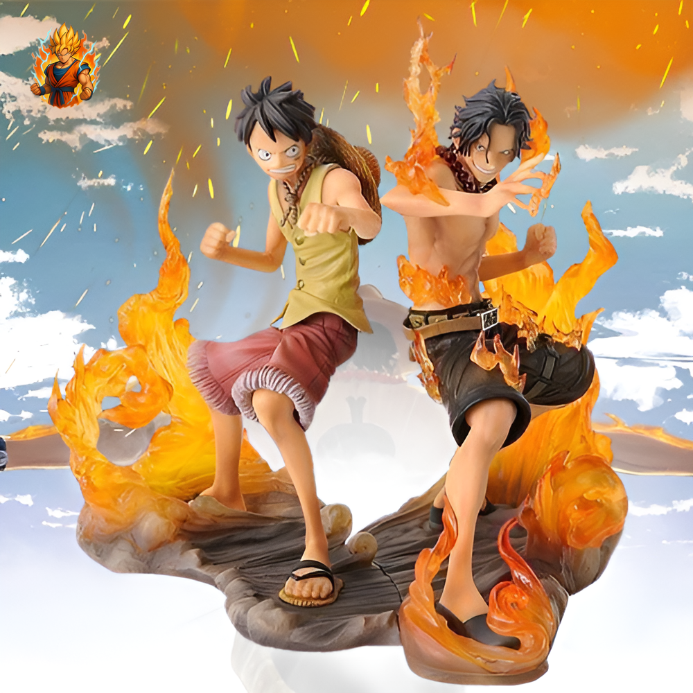 Figurine One Piece Ruffy & Ace.-Ma boutique