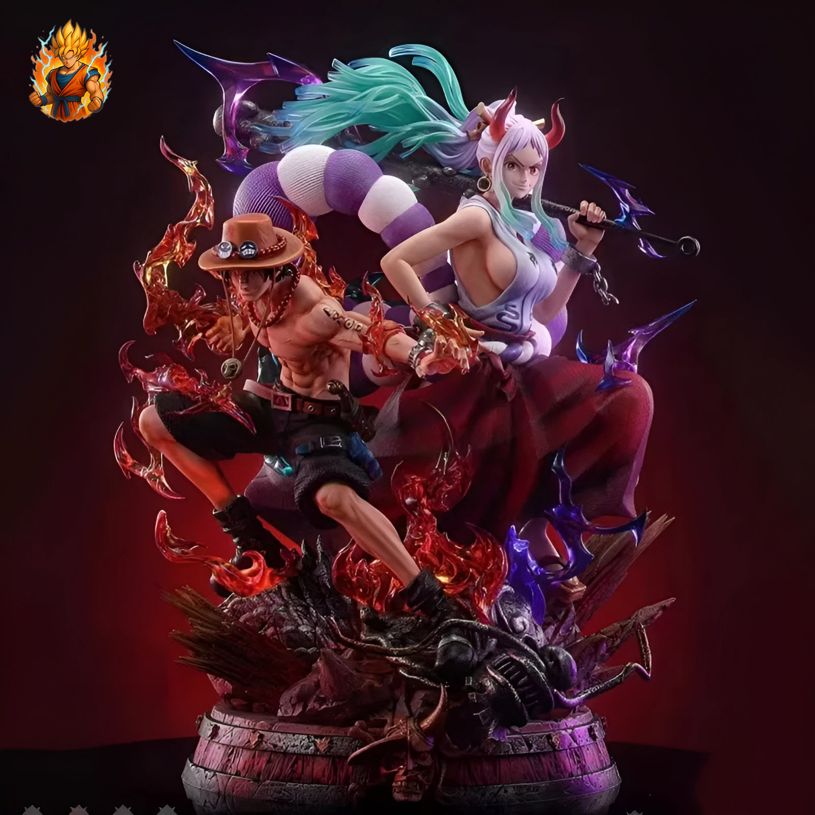 Figurine One Piece Ace & Yamato.-Ma boutique