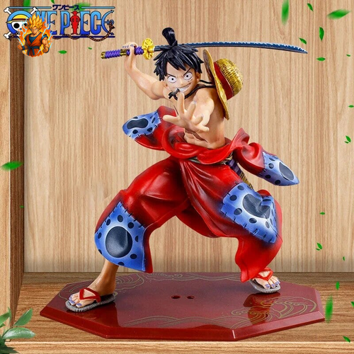 Figurine de Ruffy de One Piece avec un katana.-Ma boutique